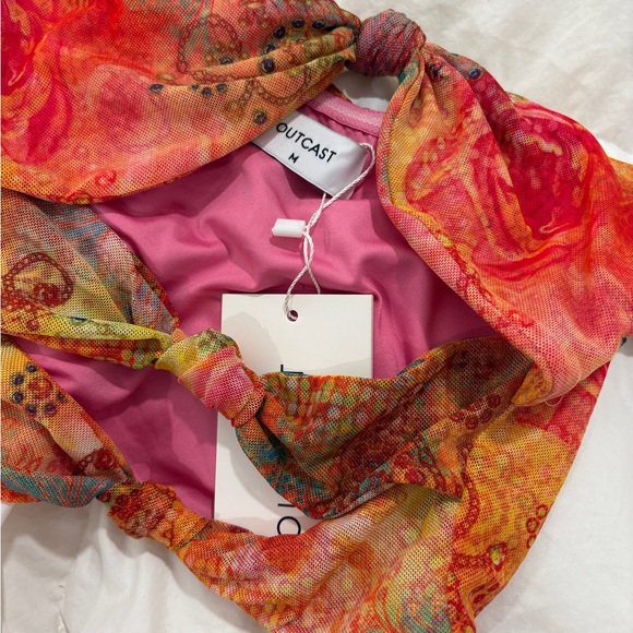 Outcast Multicolor Ruffled Two-Piece Set - Picture 3 of 6